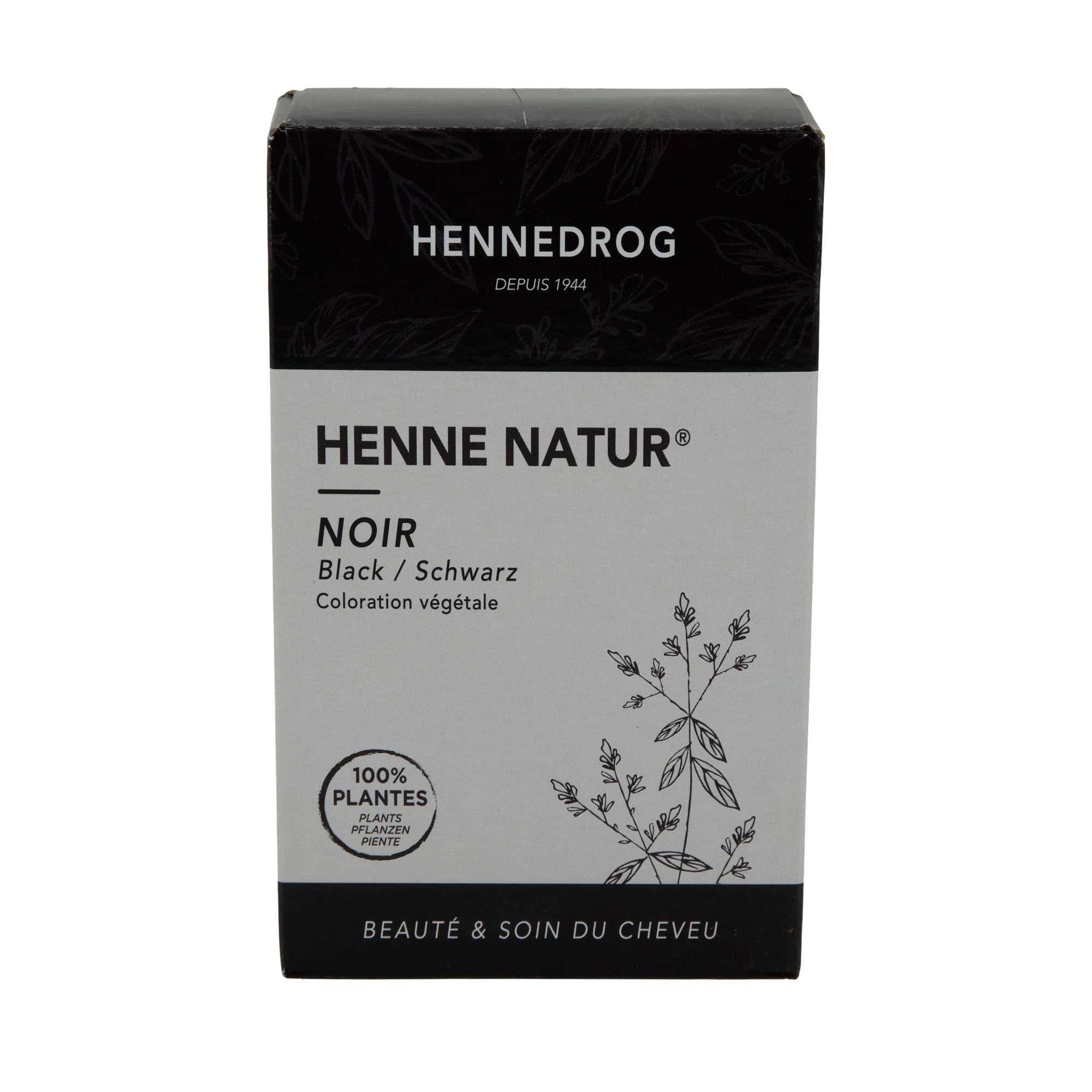 Haarfarbe Henne Natur® Noir | Haarfarbe | Pflanzenhaarfarbe | 90 g HENNEDROG